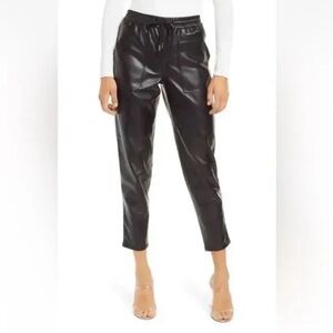 BLANK NYC NO GUIDANCE LEATHER JOGGER